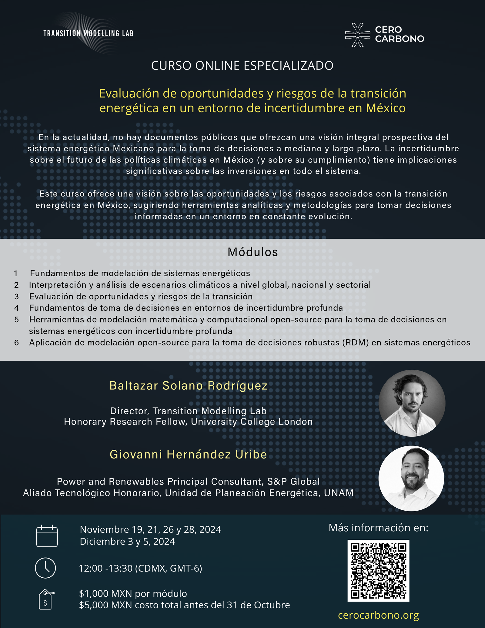 Evaluación de oportunidades y riesgos de la transición energética en México en un entorno de incertidumbre